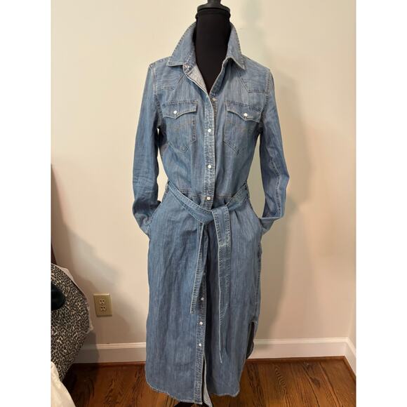 Ralph Lauren Dresses & Skirts - Ralph Lauren Western Denim Shirt Dress